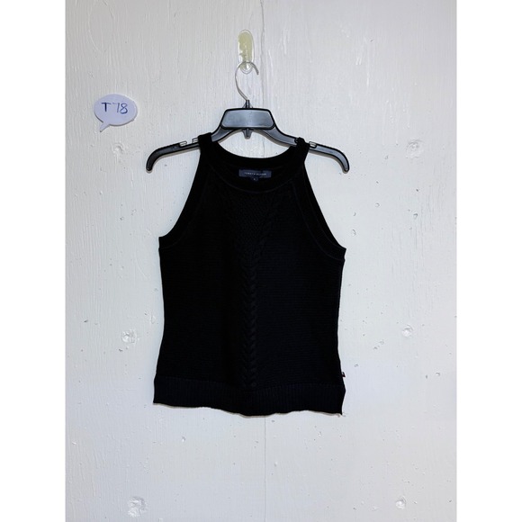 Tommy Hilfiger Tops - Tommy Hilfiger Navy Cable Knit Halter Sweater Tank Top J52S0675 Womens M NWT